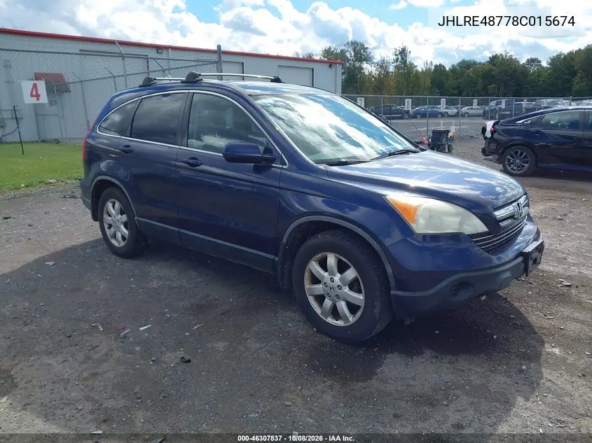 HONDA CR-V 2008, VIN JHLRE48778C015674