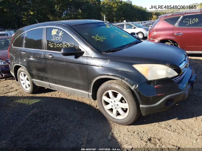 HONDA CR-V 2008, VIN JHLRE48548C001665