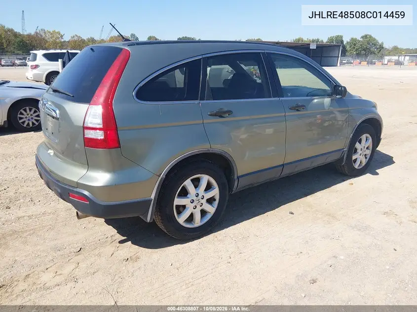 2008 HONDA CR-V VIN JHLRE48508C014459 — фото 4