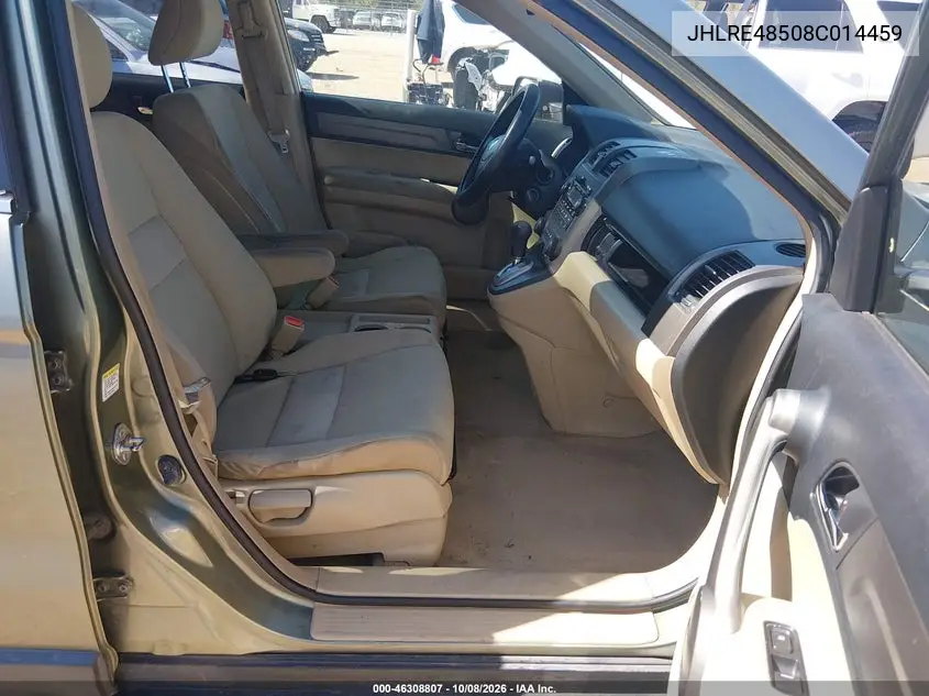 2008 HONDA CR-V VIN JHLRE48508C014459 — фото 5