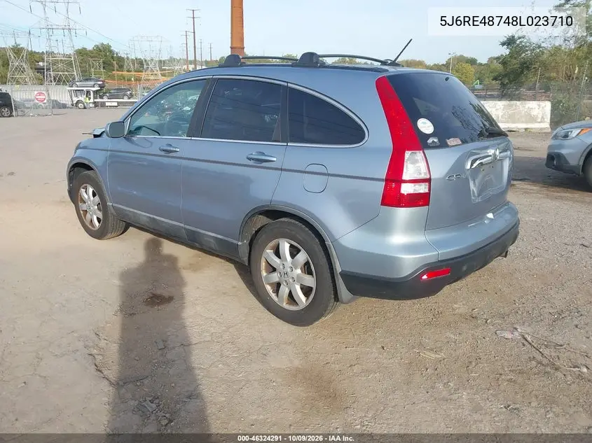 2008 HONDA CR-V VIN 5J6RE48748L023710 — фото 3