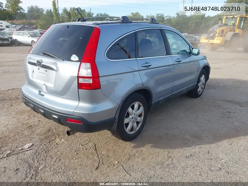 2008 HONDA CR-V VIN 5J6RE48748L023710 — фото 4