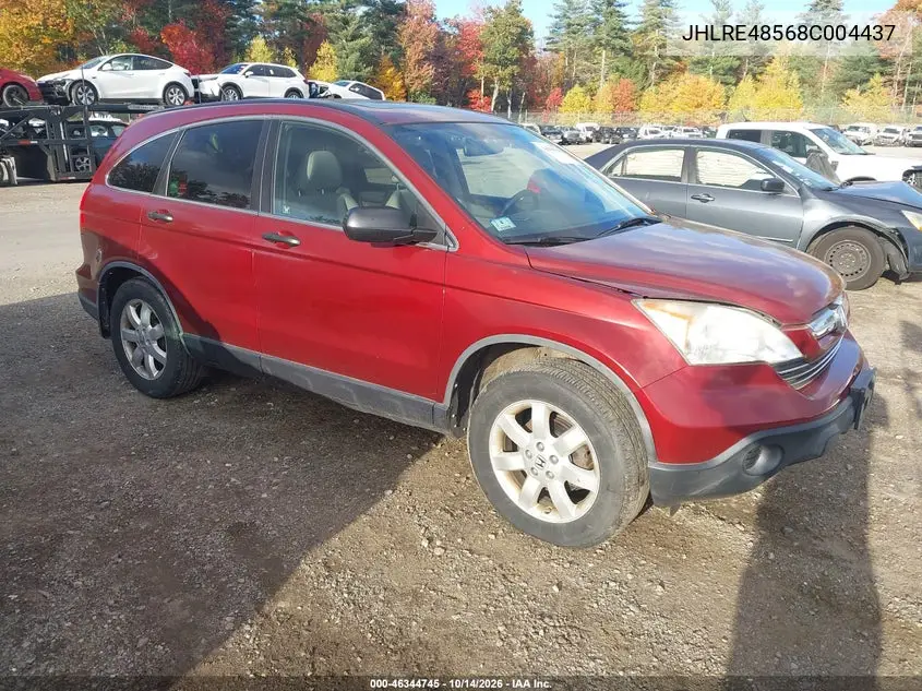 HONDA CR-V 2008, VIN JHLRE48568C004437