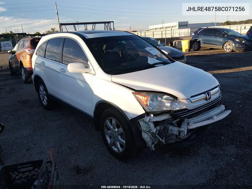 HONDA CR-V 2008, VIN JHLRE48758C071256