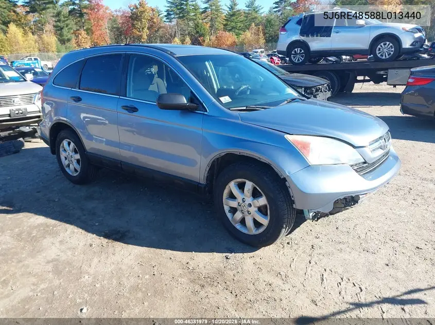 HONDA CR-V 2008, VIN 5J6RE48588L013440