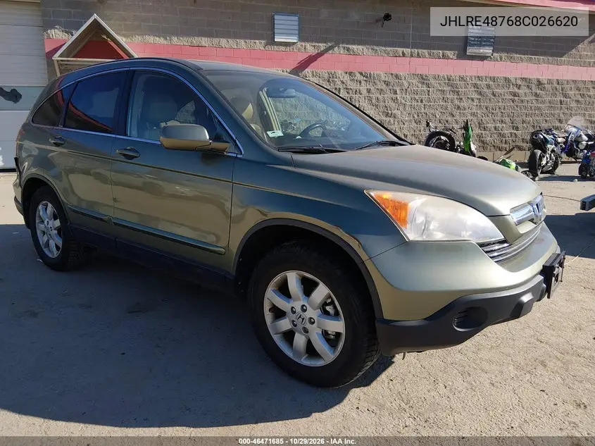 HONDA CR-V 2008, VIN JHLRE48768C026620