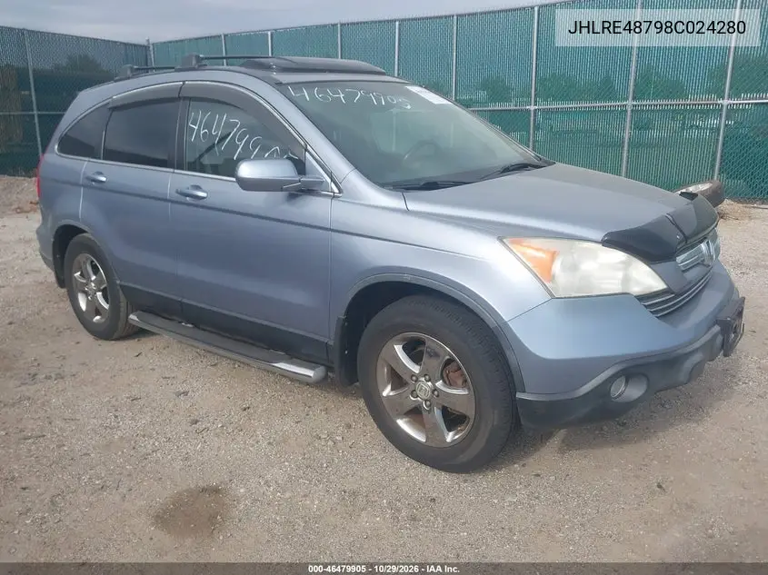 HONDA CR-V 2008, VIN JHLRE48798C024280