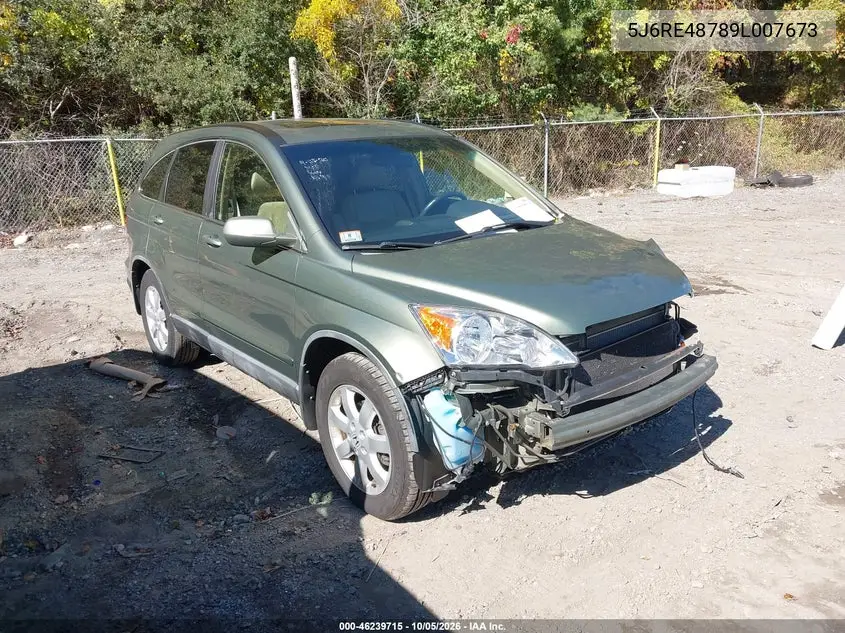 HONDA CR-V 2009, VIN 5J6RE48789L007673