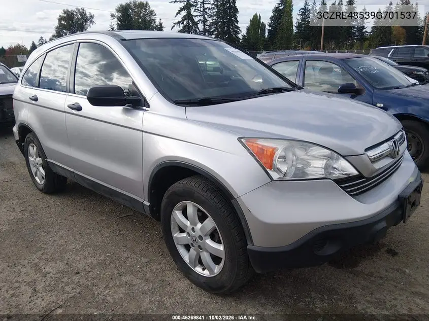 HONDA CR-V 2009, VIN 3CZRE48539G701537