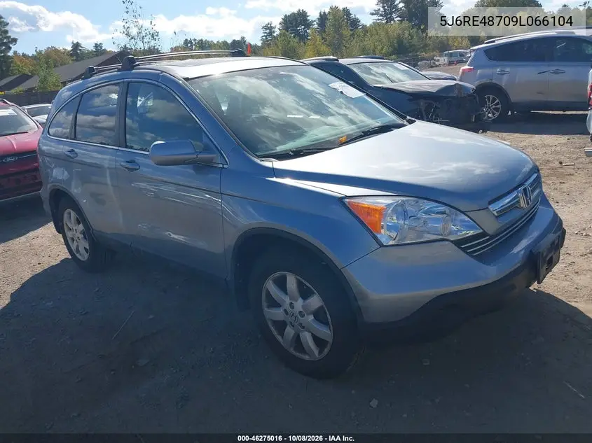 HONDA CR-V 2009, VIN 5J6RE48709L066104