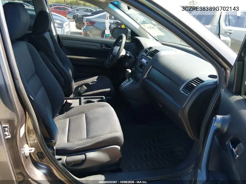 2009 HONDA CR-V VIN 3CZRE38389G702143 — фото 5
