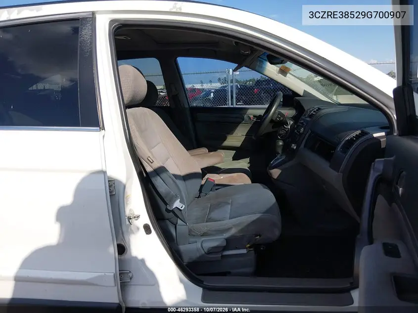 2009 HONDA CR-V VIN 3CZRE38529G700907 — фото 5