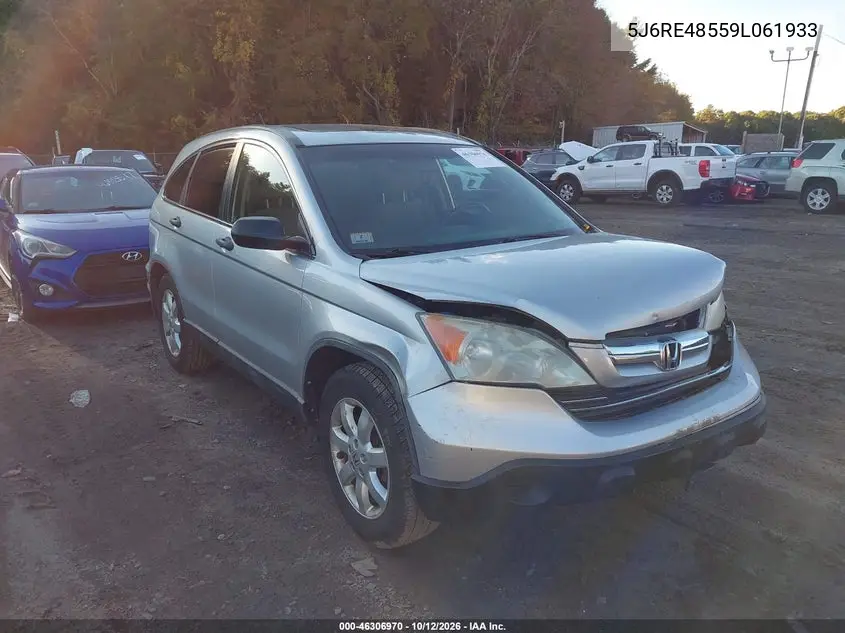 HONDA CR-V 2009, VIN 5J6RE48559L061933