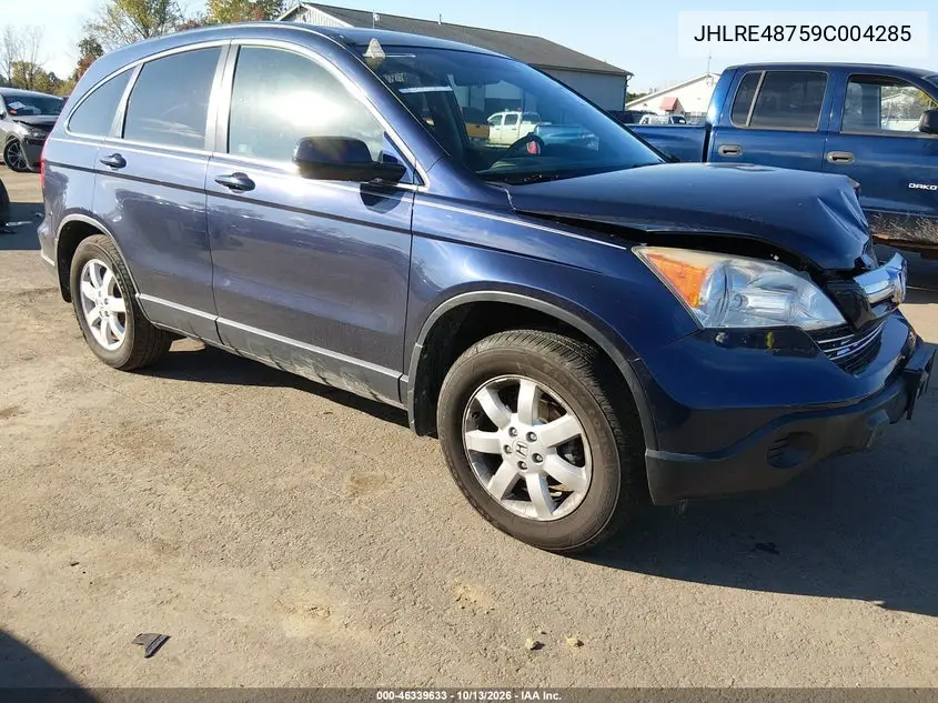 HONDA CR-V 2009, VIN JHLRE48759C004285