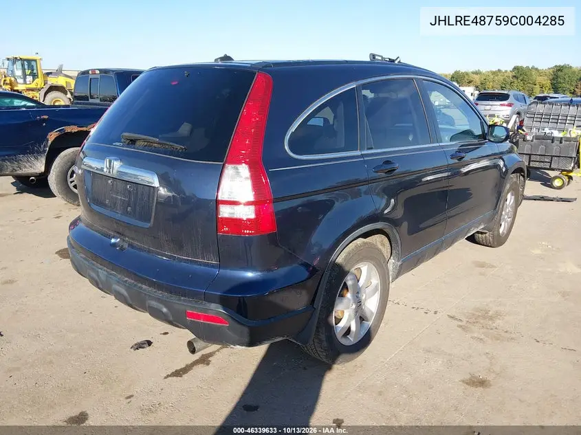 2009 HONDA CR-V VIN JHLRE48759C004285 — фото 4
