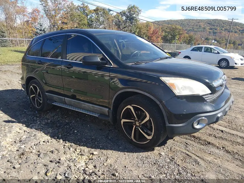 HONDA CR-V 2009, VIN 5J6RE48509L005799
