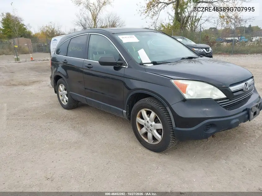 HONDA CR-V 2009, VIN 3CZRE48589G707995