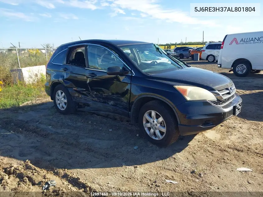 HONDA CR-V 2010, VIN 5J6RE3H37AL801804