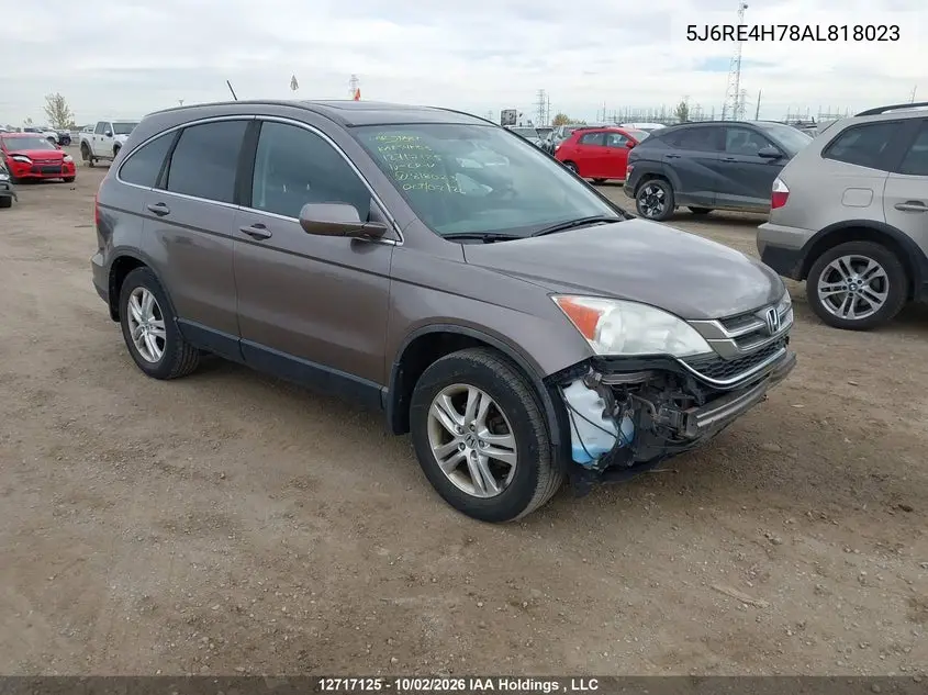 HONDA CR-V 2010, VIN 5J6RE4H78AL818023