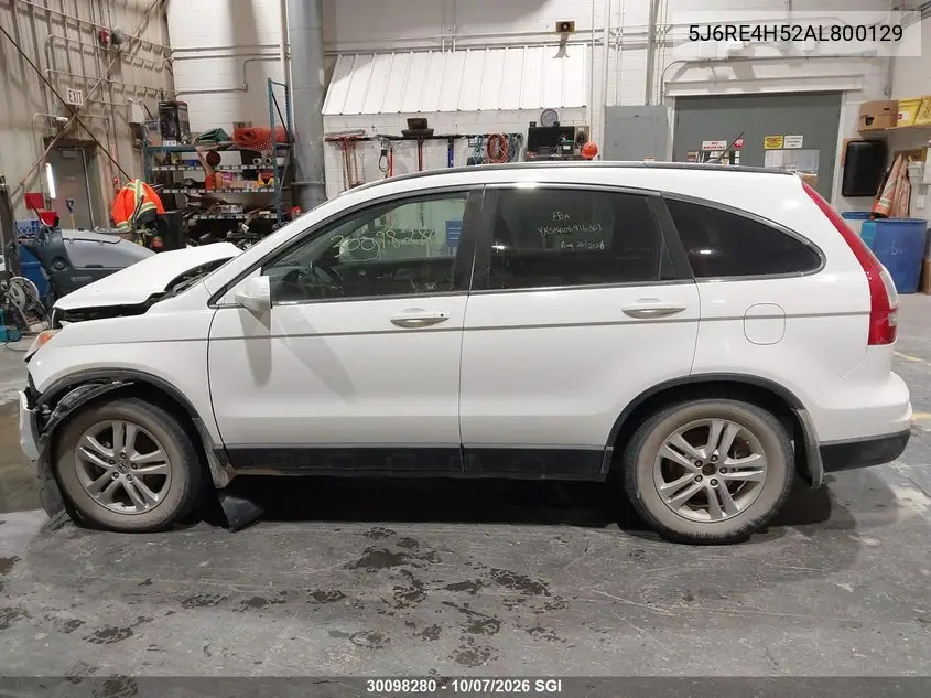 2010 HONDA CR-V VIN 5J6RE4H52AL800129 — фото 14