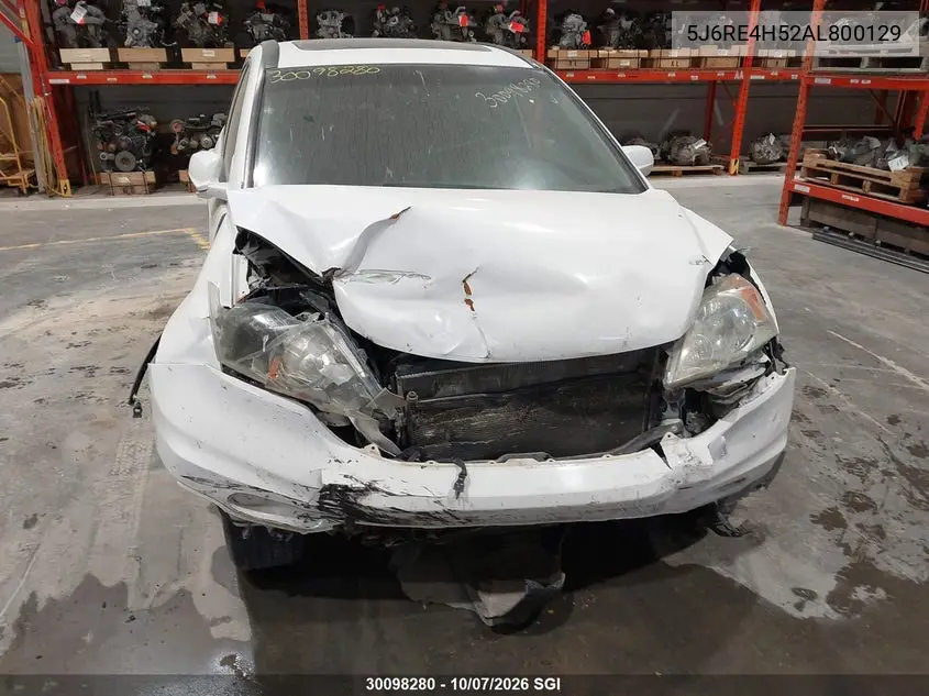2010 HONDA CR-V VIN 5J6RE4H52AL800129 — фото 6