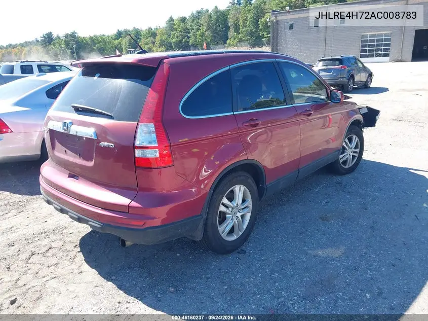 2010 HONDA CR-V VIN JHLRE4H72AC008783 — фото 4