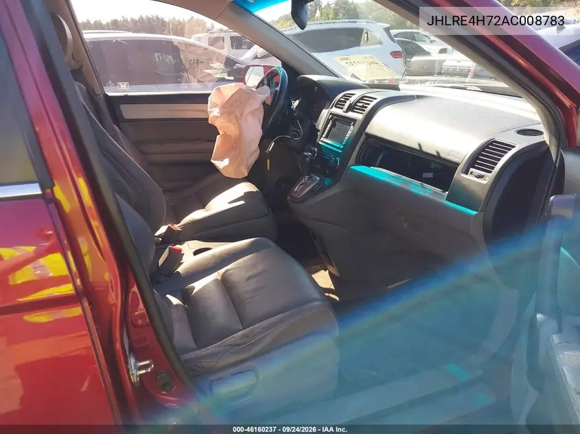 2010 HONDA CR-V VIN JHLRE4H72AC008783 — фото 5
