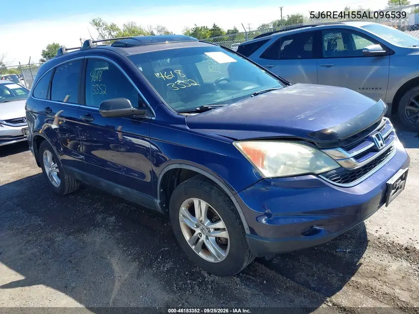 HONDA CR-V 2010, VIN 5J6RE4H55AL096539
