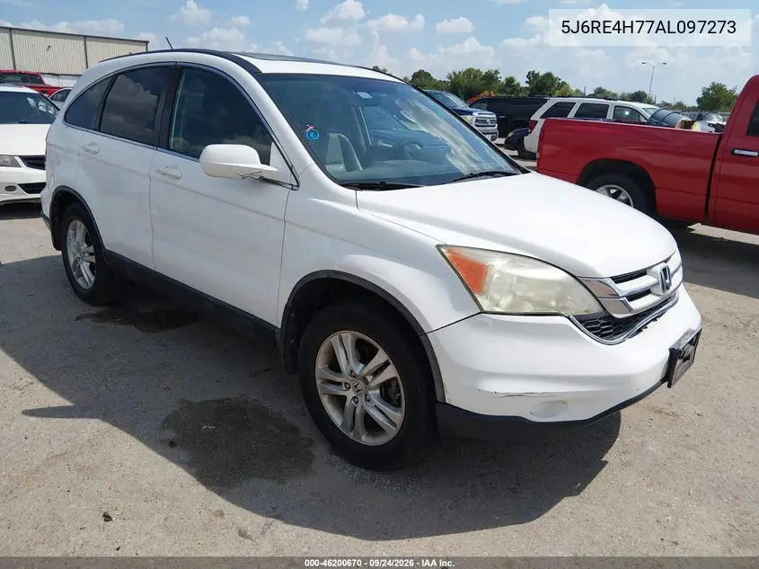 HONDA CR-V 2010, VIN 5J6RE4H77AL097273