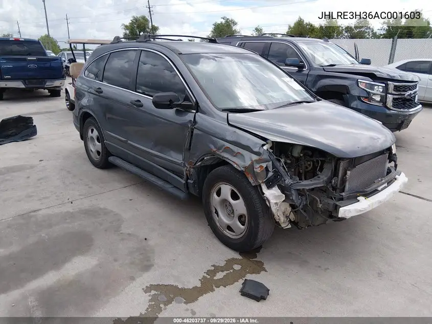 HONDA CR-V 2010, VIN JHLRE3H36AC001603
