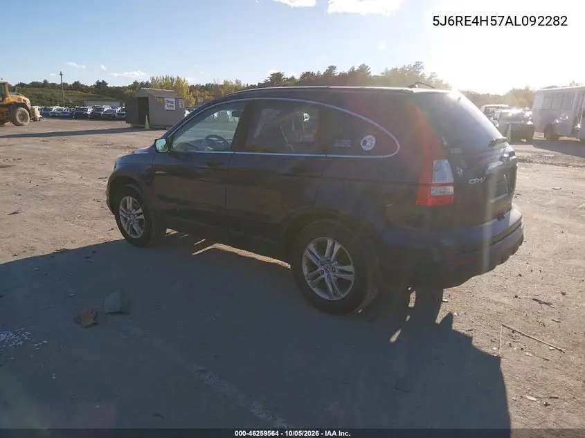 2010 HONDA CR-V VIN 5J6RE4H57AL092282 — фото 3