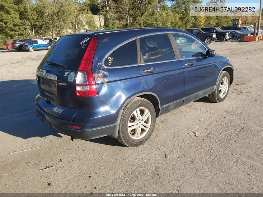 2010 HONDA CR-V VIN 5J6RE4H57AL092282 — фото 4