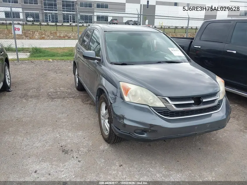 HONDA CR-V 2010, VIN 5J6RE3H75AL029628