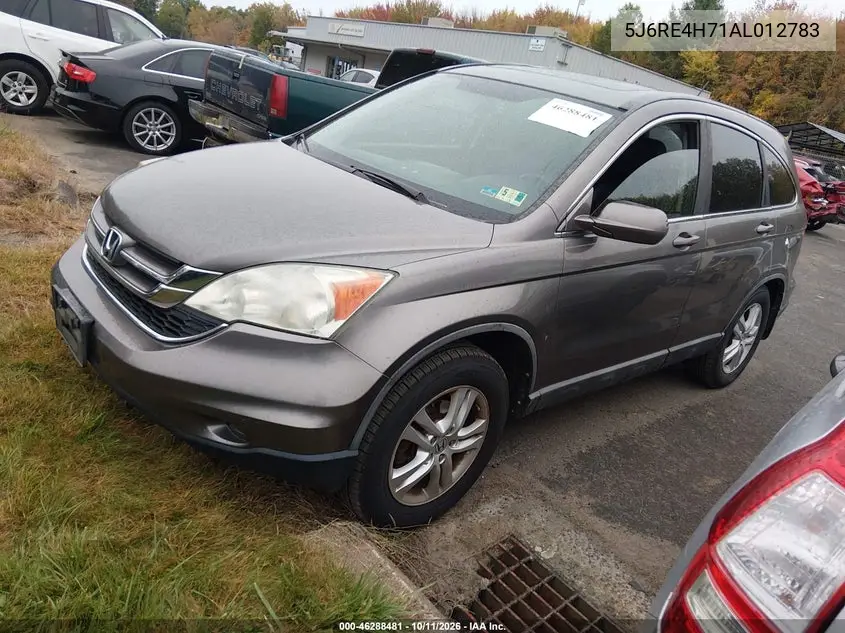 2010 HONDA CR-V VIN 5J6RE4H71AL012783 — фото 2