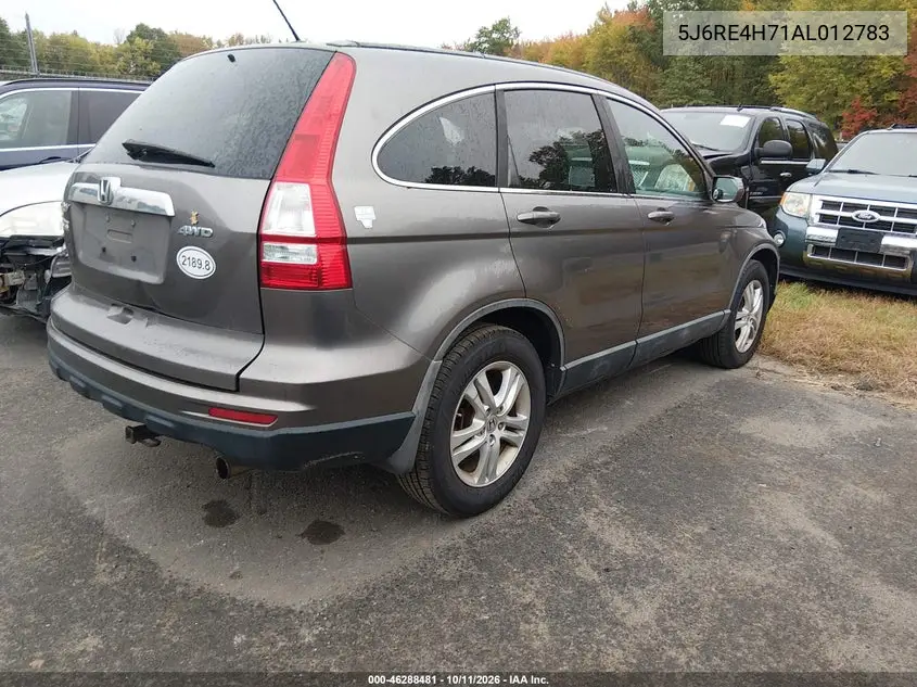 2010 HONDA CR-V VIN 5J6RE4H71AL012783 — фото 4