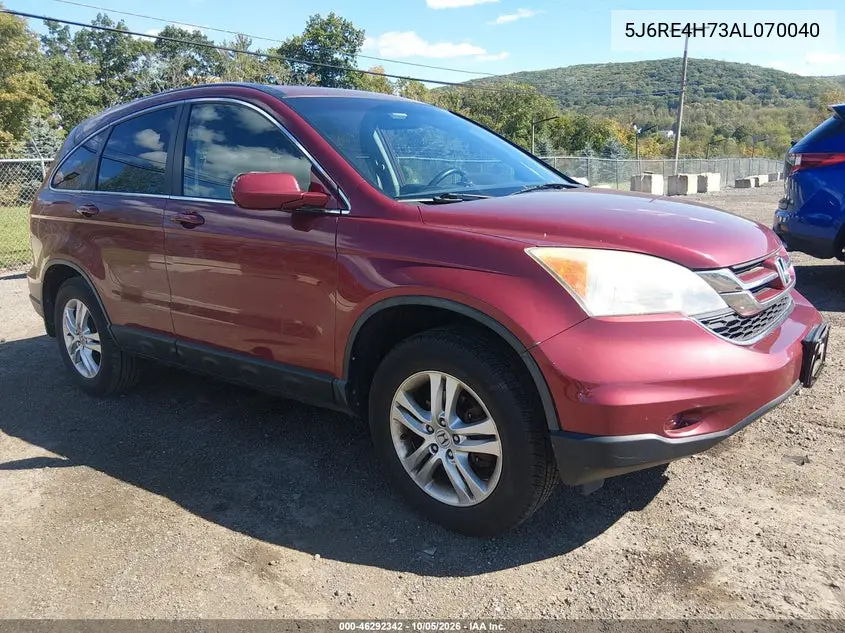 HONDA CR-V 2010, VIN 5J6RE4H73AL070040