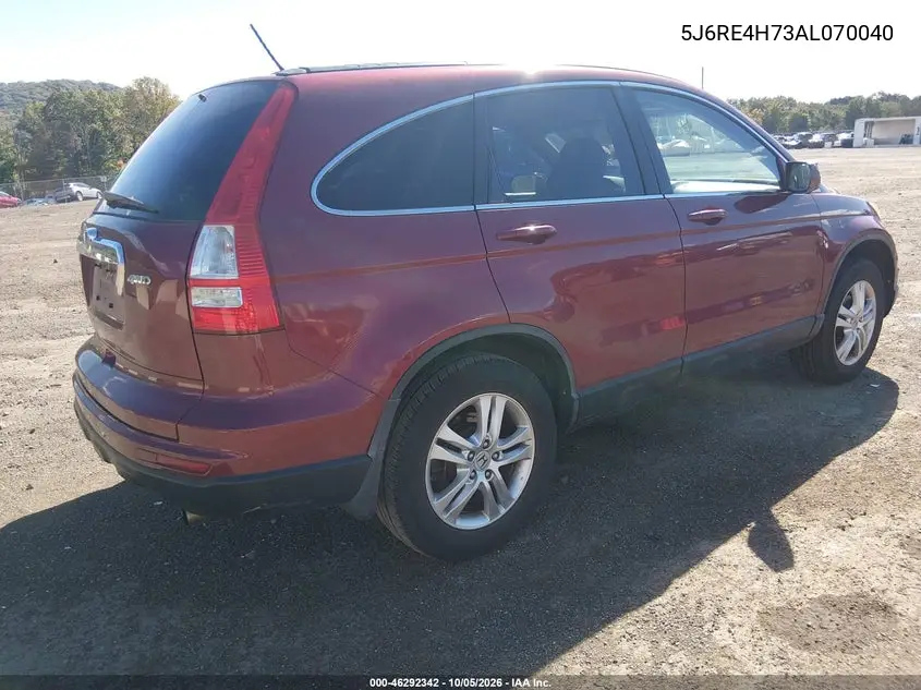 2010 HONDA CR-V VIN 5J6RE4H73AL070040 — фото 4