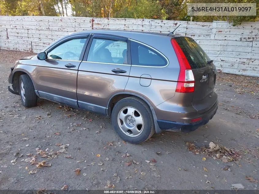 2010 HONDA CR-V VIN 5J6RE4H31AL019097 — фото 3