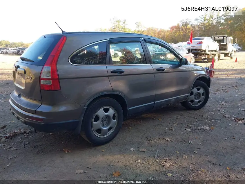 2010 HONDA CR-V VIN 5J6RE4H31AL019097 — фото 4