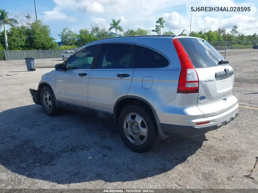 2010 HONDA CR-V VIN 5J6RE3H34AL028595 — фото 3