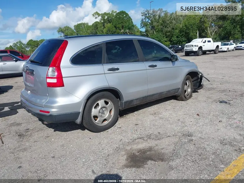 2010 HONDA CR-V VIN 5J6RE3H34AL028595 — фото 4