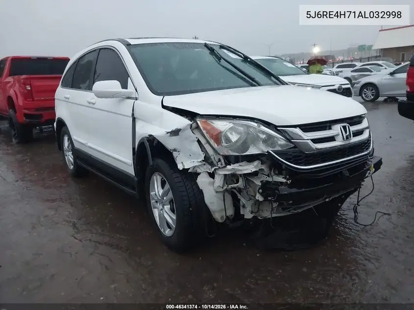 HONDA CR-V 2010, VIN 5J6RE4H71AL032998