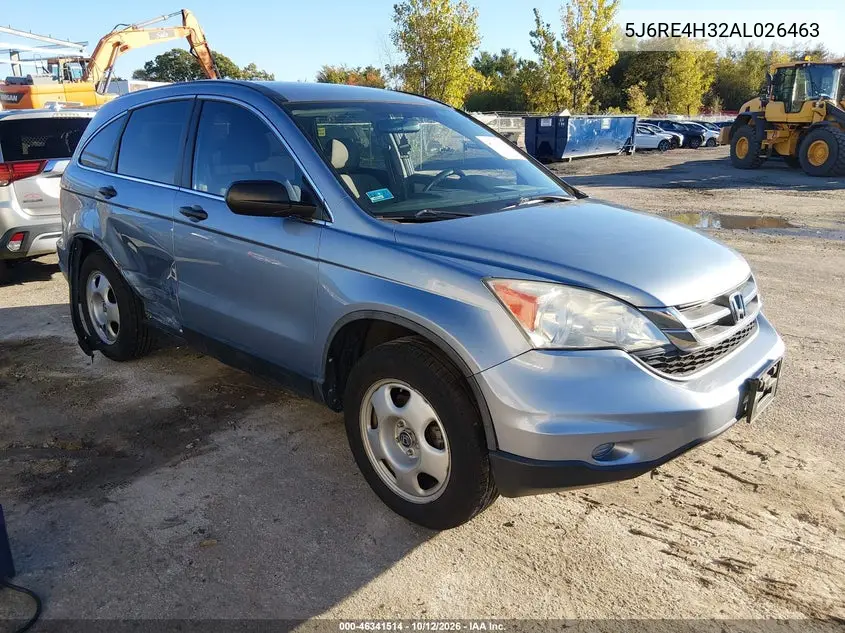 HONDA CR-V 2010, VIN 5J6RE4H32AL026463