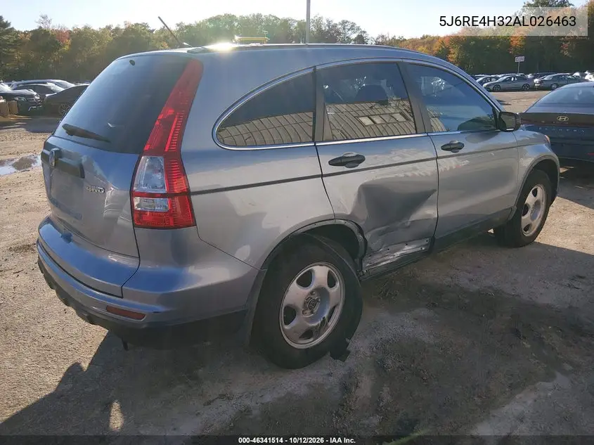2010 HONDA CR-V VIN 5J6RE4H32AL026463 — фото 4