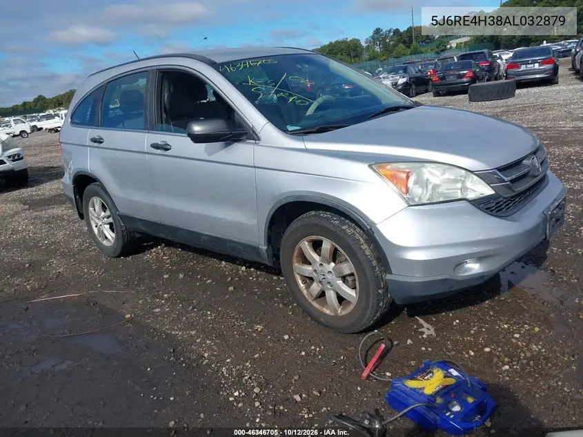 HONDA CR-V 2010, VIN 5J6RE4H38AL032879