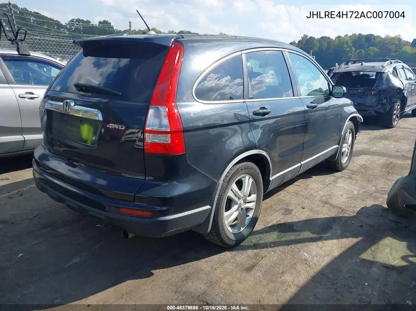 2010 HONDA CR-V VIN JHLRE4H72AC007004 — фото 4