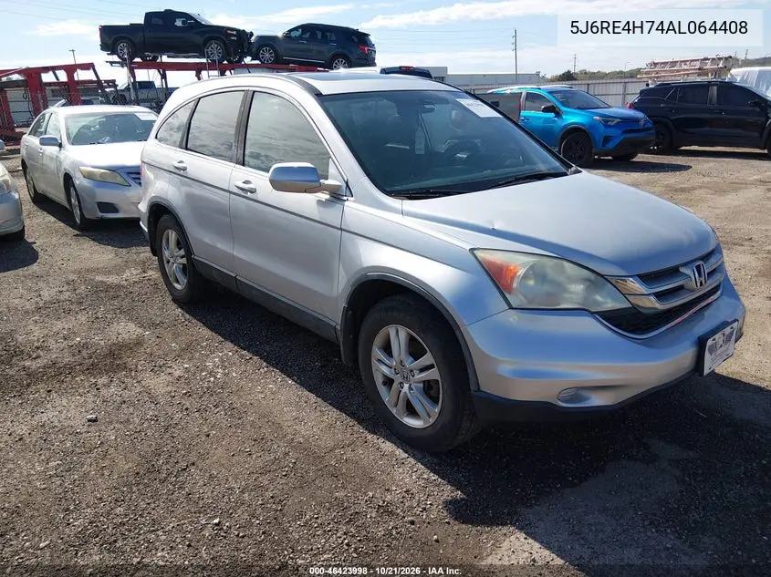 HONDA CR-V 2010, VIN 5J6RE4H74AL064408