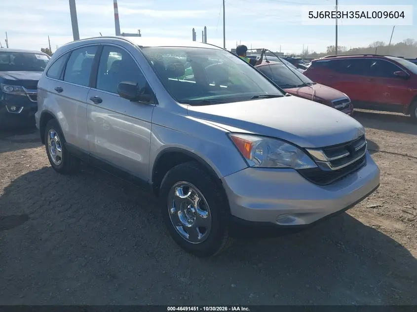 HONDA CR-V 2010, VIN 5J6RE3H35AL009604