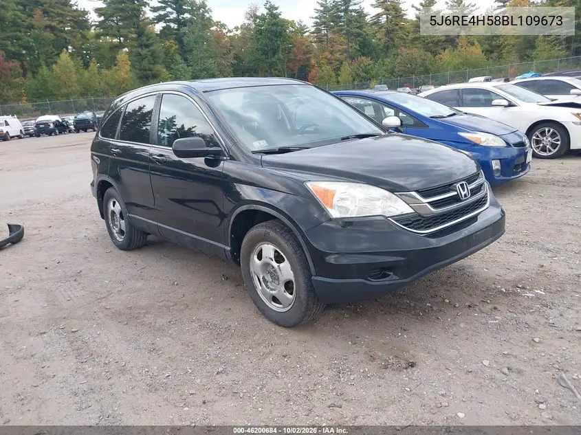HONDA CR-V 2011, VIN 5J6RE4H58BL109673
