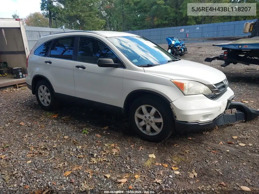 HONDA CR-V 2011, VIN 5J6RE4H43BL118207